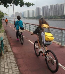 Hong Kong family outings bicycle tour Shatin