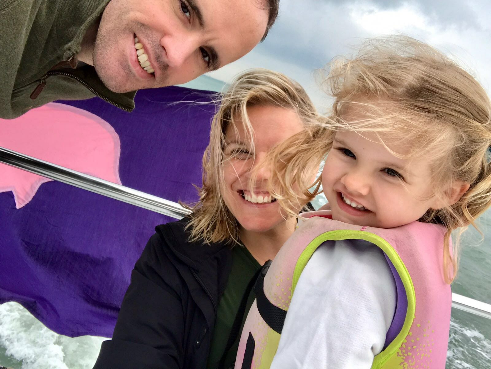 Family on Hong Kong DolphinWatch boat tour