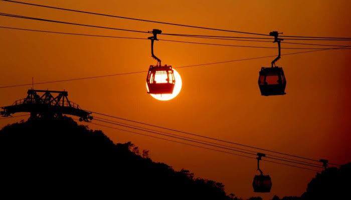 Sunset at Ngong Ping Cable Cars Tours