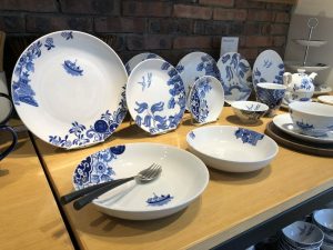 Loveramics crockery blue at old Hong Kong Police station in Tai Kwun