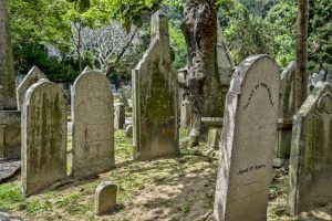 Cemetery in Happy Valley, Hong Kong, China