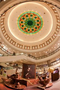 harbour city stained glass ceiling hong kong