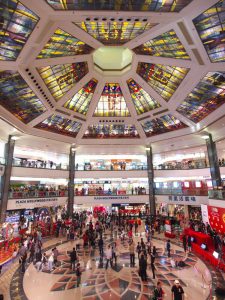 stained glass ceiling plaza hollywood shopping centre diamond hill