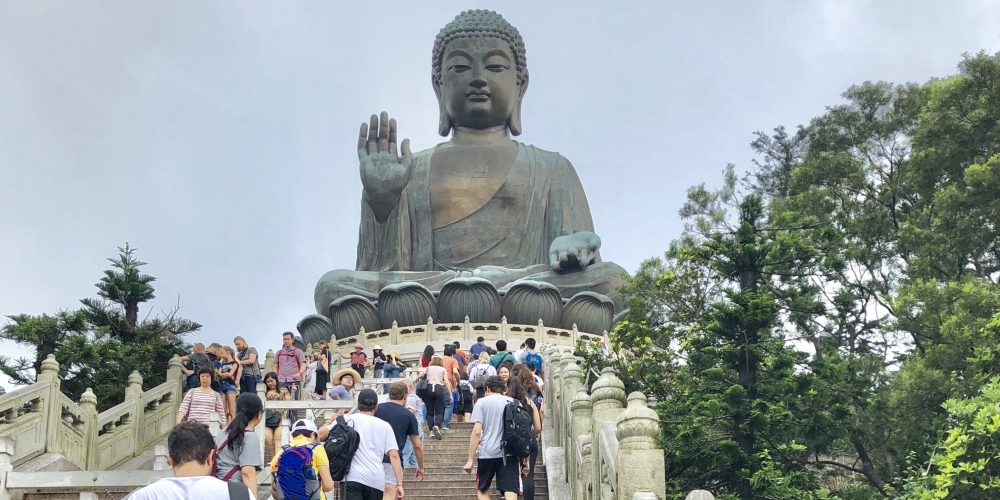 Big Buddha steps Lantau Island