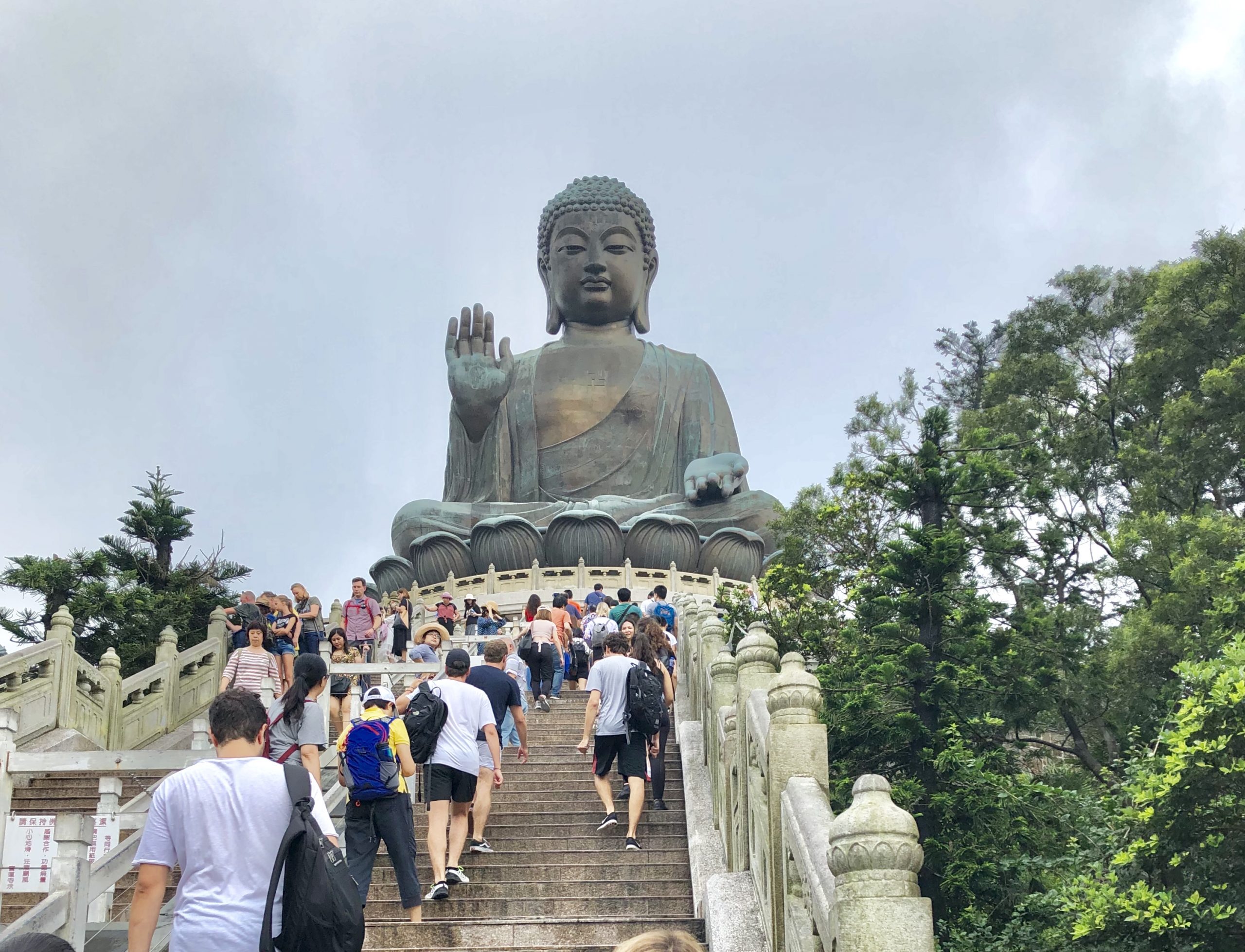 Big Buddha steps Lantau Island