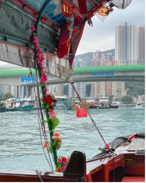 View from Sampan Aberdeen group tour