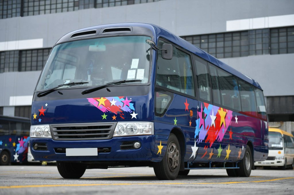 Private minibus coach for small group tours and hire in Hong Kong